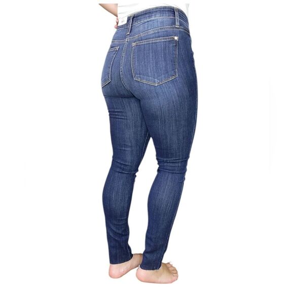 Judy Blue Mid Rise Cut Hem Skinny Jeans Womens Size 5 or 27 - Picture 2 of 11